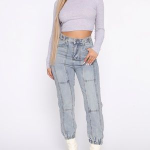 Fashion nova jean joggers